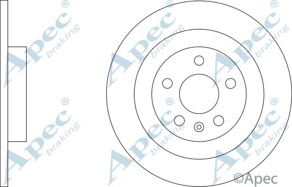 APEC DSK3387 - Спирачен диск vvparts.bg