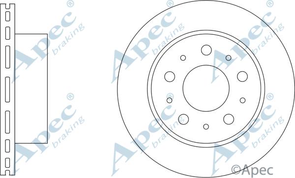 APEC DSK3331 - Спирачен диск vvparts.bg