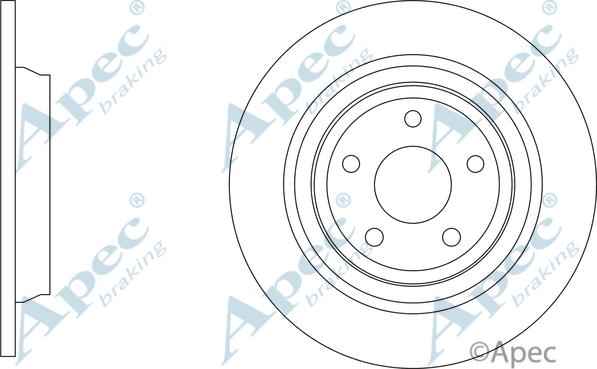 APEC DSK3337 - Спирачен диск vvparts.bg