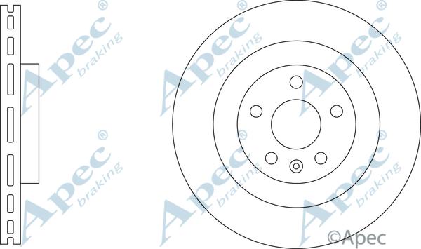 APEC DSK3329 - Спирачен диск vvparts.bg