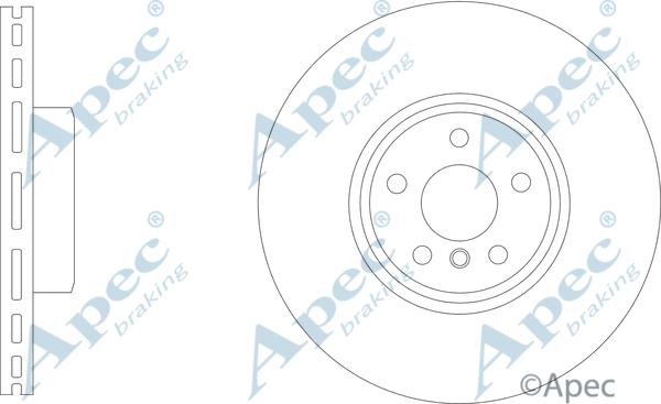 APEC DSK3326B - Спирачен диск vvparts.bg