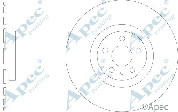 APEC DSK3328 - Спирачен диск vvparts.bg