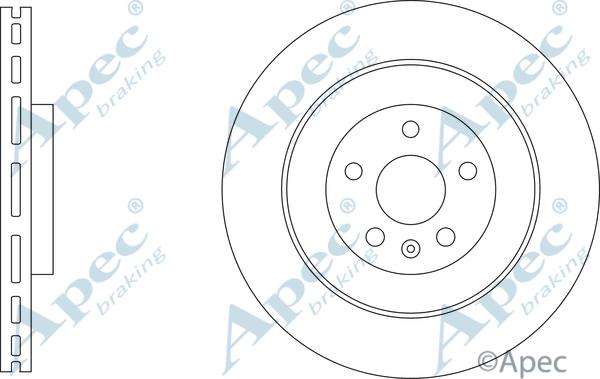 APEC DSK3322 - Спирачен диск vvparts.bg