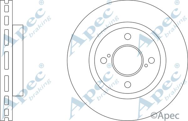 APEC DSK3378 - Спирачен диск vvparts.bg