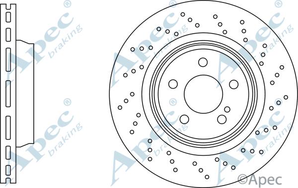 APEC DSK3294 - Спирачен диск vvparts.bg