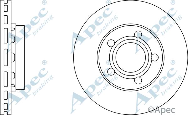 APEC DSK329 - Спирачен диск vvparts.bg