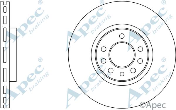 APEC DSK3243 - Спирачен диск vvparts.bg