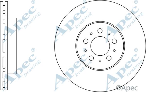 APEC DSK3258 - Спирачен диск vvparts.bg