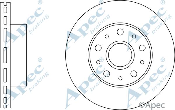 APEC DSK3260 - Спирачен диск vvparts.bg