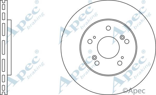 APEC DSK326 - Спирачен диск vvparts.bg