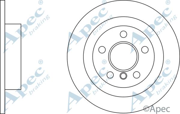 APEC DSK3206 - Спирачен диск vvparts.bg