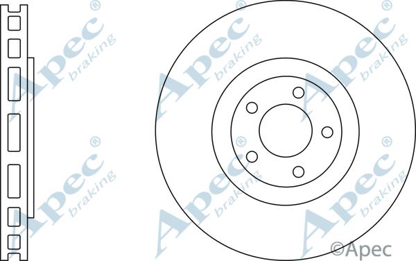 APEC DSK3202 - Спирачен диск vvparts.bg