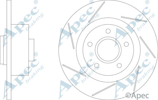 APEC DSK3234 - Спирачен диск vvparts.bg