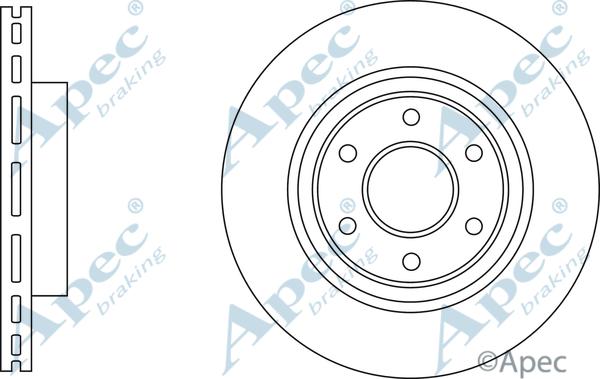 APEC DSK3225 - Спирачен диск vvparts.bg