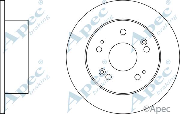 APEC DSK3221 - Спирачен диск vvparts.bg