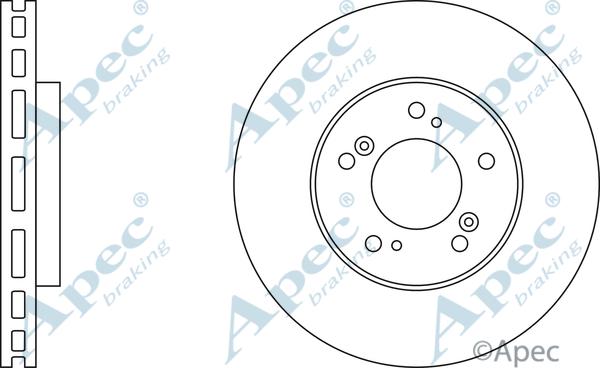 APEC DSK373 - Спирачен диск vvparts.bg