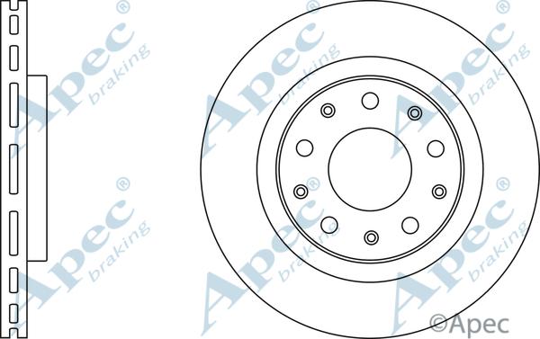 APEC DSK2949 - Спирачен диск vvparts.bg