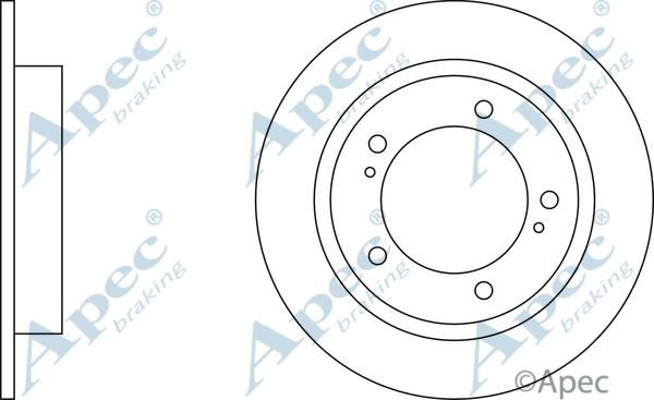 APEC DSK2941 - Спирачен диск vvparts.bg