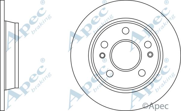 APEC DSK2950 - Спирачен диск vvparts.bg