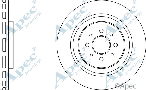 APEC DSK2967 - Спирачен диск vvparts.bg