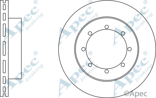 APEC DSK2909 - Спирачен диск vvparts.bg