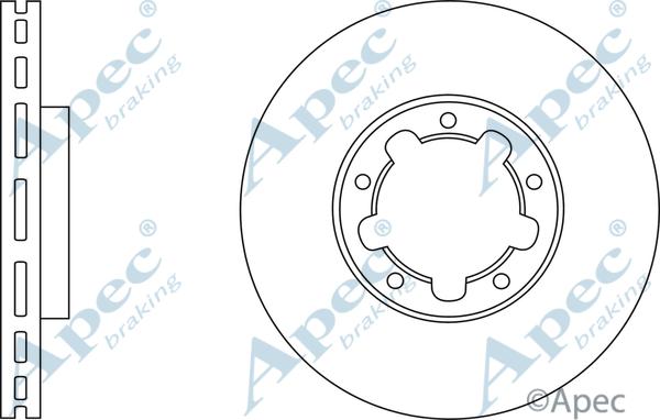 APEC DSK2904 - Спирачен диск vvparts.bg