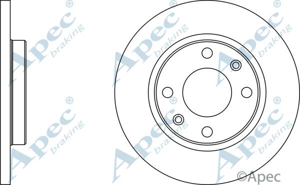 APEC DSK290 - Спирачен диск vvparts.bg