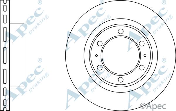 APEC DSK2915 - Спирачен диск vvparts.bg