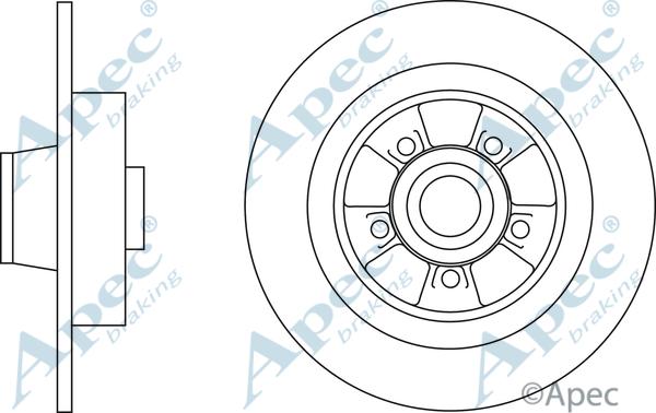 APEC DSK2984 - Спирачен диск vvparts.bg