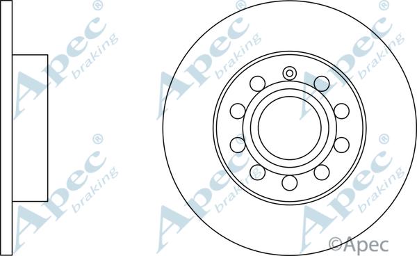 APEC DSK2929 - Спирачен диск vvparts.bg