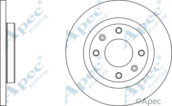 APEC DSK2974 - Спирачен диск vvparts.bg