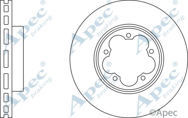 APEC DSK2975 - Спирачен диск vvparts.bg