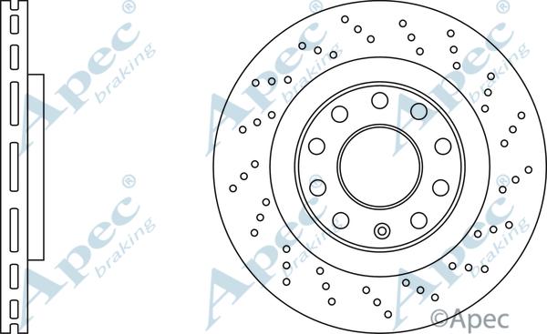 APEC DSK2971 - Спирачен диск vvparts.bg