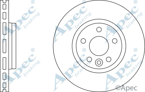 APEC DSK2490 - Спирачен диск vvparts.bg