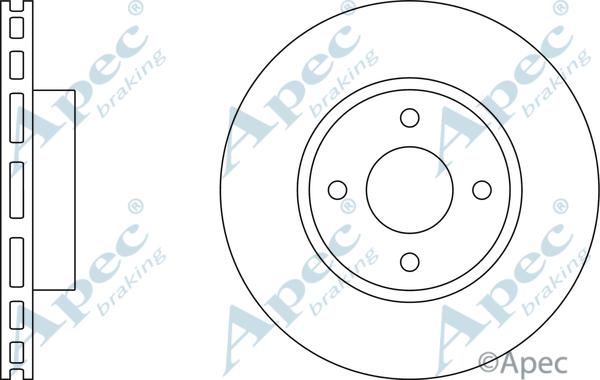 APEC DSK2492 - Спирачен диск vvparts.bg