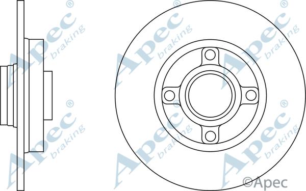 APEC DSK2444 - Спирачен диск vvparts.bg