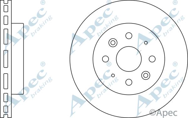 APEC DSK2440 - Спирачен диск vvparts.bg