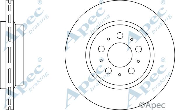 APEC DSK2441 - Спирачен диск vvparts.bg