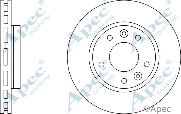 APEC DSK2465 - Спирачен диск vvparts.bg