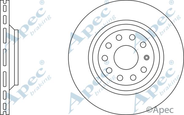 APEC DSK2460 - Спирачен диск vvparts.bg