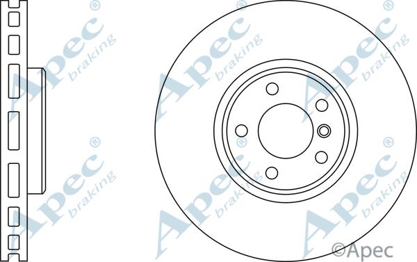 APEC DSK2461 - Спирачен диск vvparts.bg