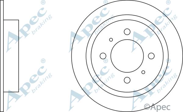 APEC DSK246 - Спирачен диск vvparts.bg