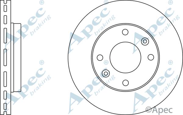 APEC DSK2404 - Спирачен диск vvparts.bg