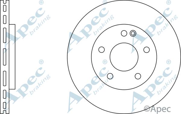 APEC DSK2403 - Спирачен диск vvparts.bg