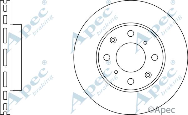 APEC DSK240 - Спирачен диск vvparts.bg