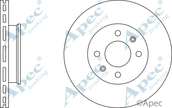 APEC DSK2412 - Спирачен диск vvparts.bg