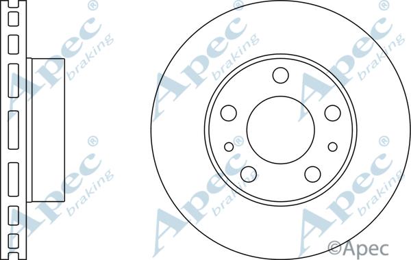 APEC DSK2480 - Спирачен диск vvparts.bg