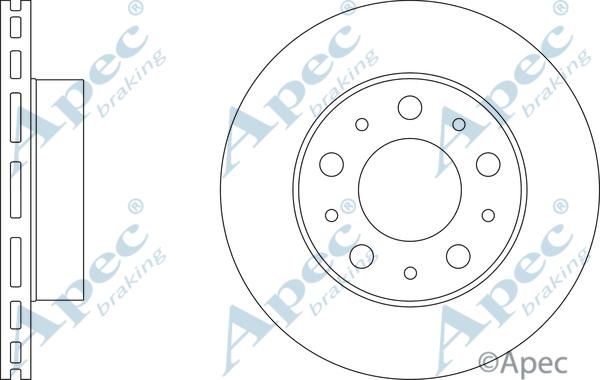 APEC DSK2481 - Спирачен диск vvparts.bg