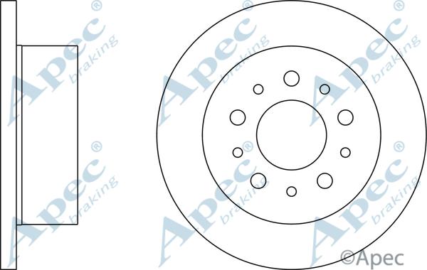 APEC DSK2483 - Спирачен диск vvparts.bg