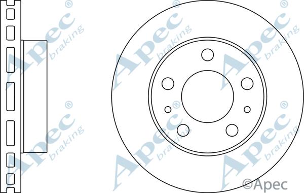 APEC DSK2482 - Спирачен диск vvparts.bg